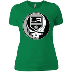 Los Angeles Kings Grateful Dead Steal Your Face Hockey Nhl Shirts Women Cotton T-Shirt Women Cotton T-Shirt - parenttees