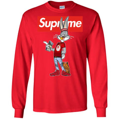 Supreme Rabbit Money Men Long Sleeve Shirt Men Long Sleeve Shirt - parenttees