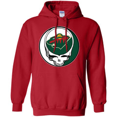 Minnesota Wild Grateful Dead Steal Your Face Hockey Nhl Shirts Pullover Hoodie Sweatshirt Pullover Hoodie Sweatshirt - parenttees