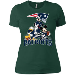 Mickey Mouse New England Patriots American Football Nfl Sports Shirt Women Cotton T-Shirt