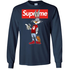 Supreme Rabbit Money Men Long Sleeve Shirt Men Long Sleeve Shirt - parenttees