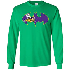 We Are The Minnesota Vikings Batman Nfl Mashup Men Long Sleeve Shirt Men Long Sleeve Shirt - parenttees