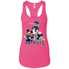 Nfl - New England Patriots Donald Duck Goofy Mickey Mouse Super Bowl 2019 Football Women Tank Top Women Tank Top - parenttees