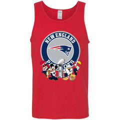 Nfl – New England Patriots Super Bowl 2019 Mickey Mouse Minnie Mouse Donald Duck Daisy Duck Football Men Cotton Tank Men Cotton Tank - parenttees