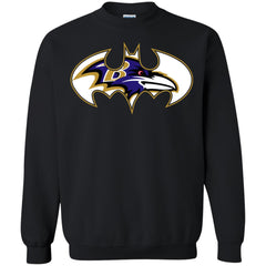 We Are The Baltimore Ravens Batman Nfl Mashup Crewneck Pullover Sweatshirt Crewneck Pullover Sweatshirt - parenttees