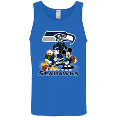 Mickey Mouse Seattle Seahawks American Football Nfl Sports Shirt Men Cotton Tank Men Cotton Tank - parenttees