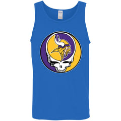 Minnesota Vikings Grateful Dead Steal Your Face Football Nfl Shirts Men Cotton Tank Men Cotton Tank - parenttees