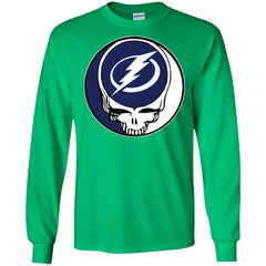 Tampa Bay Lightning Grateful Dead Steal Your Face Hockey Nhl Shirts Men Long Sleeve Shirt Men Long Sleeve Shirt - parenttees