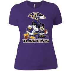 Mickey Mouse Baltimore Ravens American Football Nfl Sports Shirt Women Cotton T-Shirt Women Cotton T-Shirt - parenttees