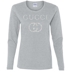 Vintage Gucci Logo Inspired Women Long Sleeve Shirt