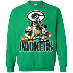 Mickey Mouse Green Bay Packer American Football Nfl Sports Shirt Crewneck Pullover Sweatshirt Crewneck Pullover Sweatshirt - parenttees