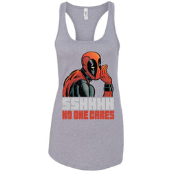 Marvel Deadpool Shhh No One Cares Whisper Women Tank Top