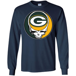 Green Bay Packer Grateful Dead Steal Your Face Football Nfl Shirts Men Long Sleeve Shirt