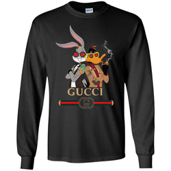 Gucci Trending T-shirt Rabbit And Donald T-shirt Men Long Sleeve Shirt