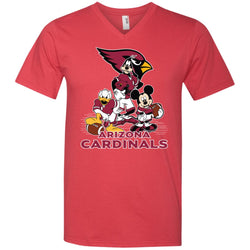 Mickey Mouse Arizona Cardinals American Football Nfl Sports Shirt Men V-Neck T-Shirt