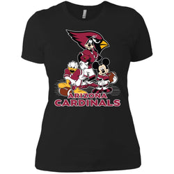 Mickey Mouse Arizona Cardinals American Football Nfl Sports Shirt Women Cotton T-Shirt