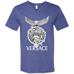 Versace Supervip Logo T-shirt Men V-Neck T-Shirt Men V-Neck T-Shirt - parenttees