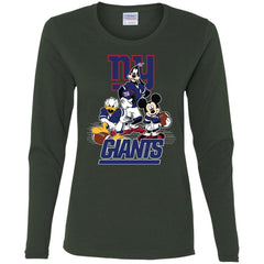 Mickey Mouse New York Giants American Football Nfl Sports Shirt Women Long Sleeve Shirt Women Long Sleeve Shirt - parenttees