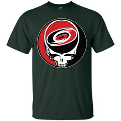 Carolina Hurricanes Grateful Dead Steal Your Face Hockey Nhl Shirts Men Cotton T-Shirt