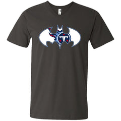 We Are The Tennessee Titans Batman Nfl Mashup Men V-Neck T-Shirt Men V-Neck T-Shirt - parenttees