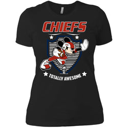 Nfl – Kansas City Chiefs Totally Awesome Mickey Mouse Super Bowl 2019 Football Women Cotton T-Shirt