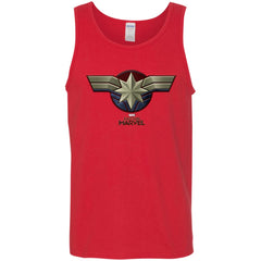 Marvel Captain Marvel Movie Chest Symbol Men Cotton Tank Men Cotton Tank - parenttees