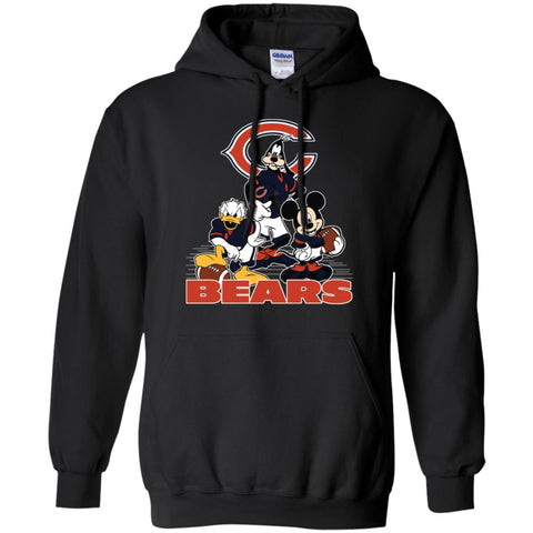 Mickey Mouse Chicago Bears American Football Nfl Sports Shirt Pullover Hoodie Sweatshirt Black / S Pullover Hoodie Sweatshirt - parenttees