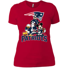 Mickey Mouse New England Patriots American Football Nfl Sports Shirt Women Cotton T-Shirt Women Cotton T-Shirt - parenttees