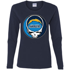 Los Angeles Chargers Grateful Dead Steal Your Face Football Nfl Shirts Women Long Sleeve Shirt Women Long Sleeve Shirt - parenttees
