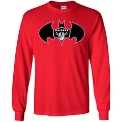 We Are The Oakland Raiders Batman Nfl Mashup Men Long Sleeve Shirt Men Long Sleeve Shirt - parenttees