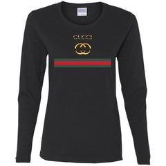 Gucci Logo Vintage Women Long Sleeve Shirt Women Long Sleeve Shirt - parenttees