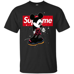 Supreme Mickey Babe Cute Love T-shirt Men Cotton T-Shirt