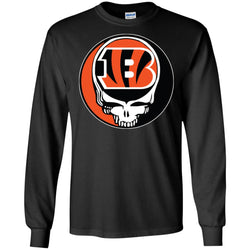 Cincinnati Bengals Grateful Dead Steal Your Face Football Nfl Shirts Men Long Sleeve Shirt