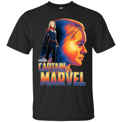 Captain Marvel Bold Sunset Portrait Men Cotton T-Shirt Men Cotton T-Shirt - parenttees