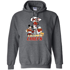 Nfl – Kansas City Chiefs Donald Duck Goofy Mickey Mouse Super Bowl 2019 Football Pullover Hoodie Sweatshirt Pullover Hoodie Sweatshirt - parenttees