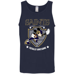 Nfl – New Orleans Saints Totally Awesome Mickey Mouse Super Bowl 2019 Football Men Cotton Tank Men Cotton Tank - parenttees