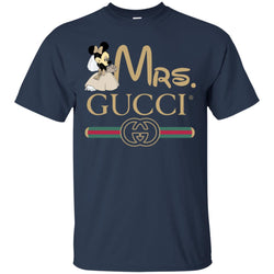 Mrs Minnie Gucci Couple Disney Shirt Valentine's Day T-shirt Men Cotton T-Shirt