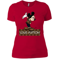 Louis Vuitton Mickey T-shirt Women Cotton T-Shirt Women Cotton T-Shirt - parenttees