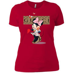 Minnie Mouse Love Couple T-shirt Valentine's Day T-shirt Women Cotton T-Shirt Women Cotton T-Shirt - parenttees