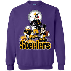 Mickey Mouse Pittsburgh Steelers American Football Nfl Sports Shirt Crewneck Pullover Sweatshirt Crewneck Pullover Sweatshirt - parenttees