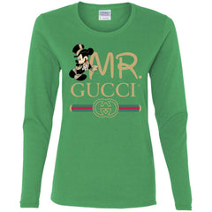 Mr Mickey Gucci Couple Disney Shirt Valentine's Day T-shirt Women Long Sleeve Shirt Women Long Sleeve Shirt - parenttees