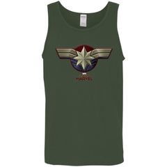 Marvel Captain Marvel Movie Chest Symbol Men Cotton Tank Men Cotton Tank - parenttees