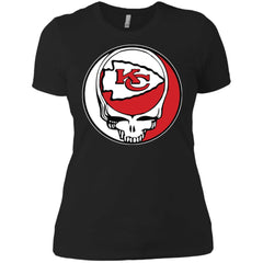 Kansas City Chiefs Grateful Dead Steal Your Face Football Nfl Shirts Women Cotton T-Shirt Women Cotton T-Shirt - parenttees