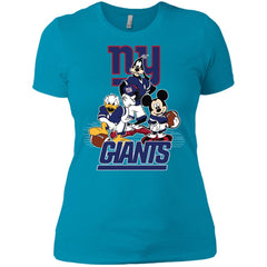 Mickey Mouse New York Giants American Football Nfl Sports Shirt Women Cotton T-Shirt Women Cotton T-Shirt - parenttees