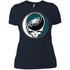 Philadelphia Eagles Grateful Dead Steal Your Face Football Nfl Shirts Women Cotton T-Shirt Women Cotton T-Shirt - parenttees