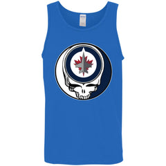 Winnipeg Jets Grateful Dead Steal Your Face Hockey Nhl Shirts Men Cotton Tank Men Cotton Tank - parenttees