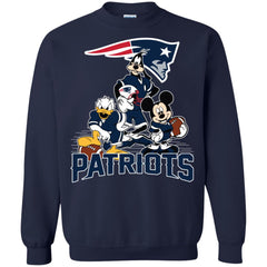 Mickey Mouse New England Patriots American Football Nfl Sports Shirt Crewneck Pullover Sweatshirt Crewneck Pullover Sweatshirt - parenttees