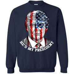 Donald Trump American Flag T-shirt Crewneck Pullover Sweatshirt Crewneck Pullover Sweatshirt - parenttees