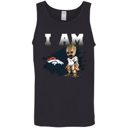 Nfl Denver Broncos I Am Groot T-shirt Men Cotton Tank