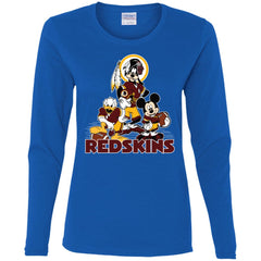 Mickey Mouse Washington Redskins American Football Nfl Sports Shirt Women Long Sleeve Shirt Women Long Sleeve Shirt - parenttees